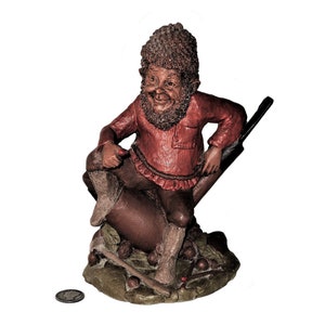 Vintage Resin Tom Clark Gnome Figurine, Smoky