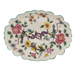 Vintage Old Foley, James Kent LTD, Staffordshire England Dish, in the Chinese Rose Pattern
