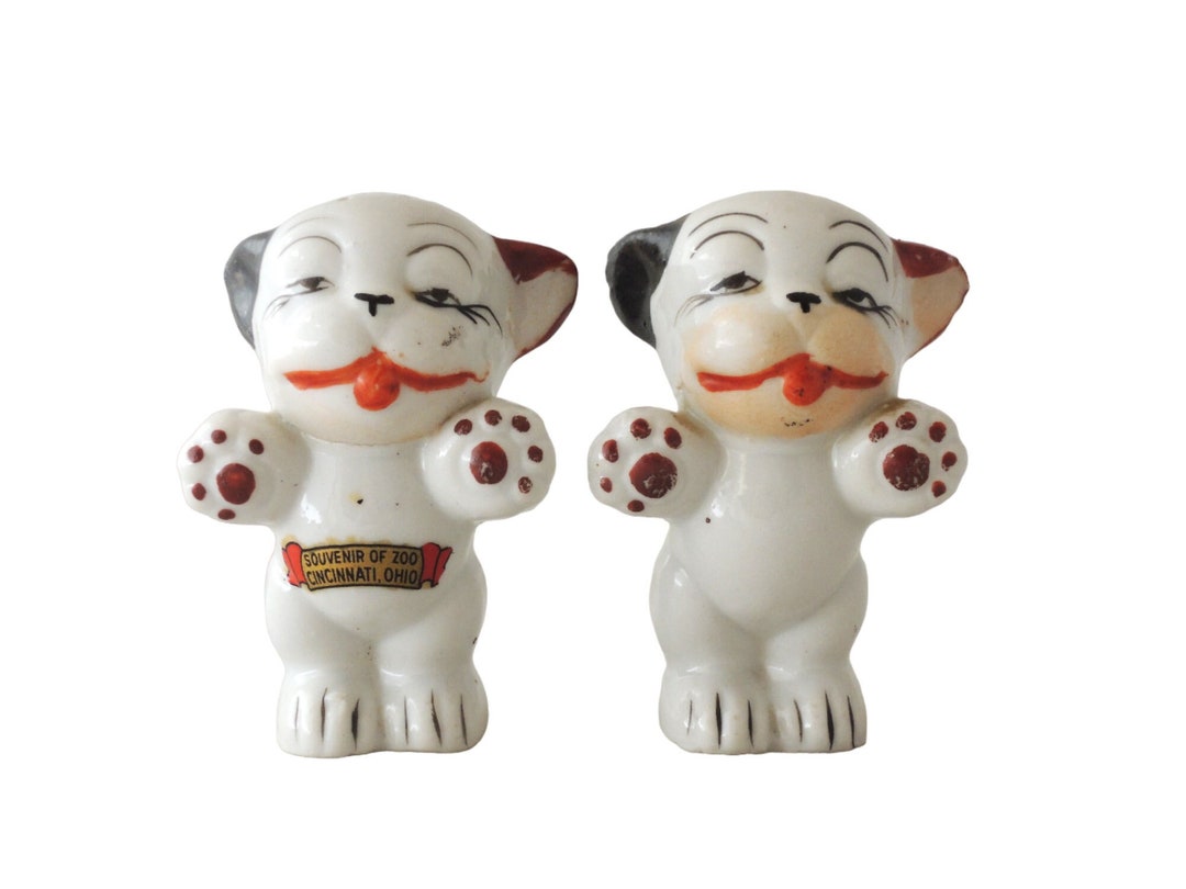 Vintage Bonzo the Dog Ceramic Salt and Pepper Shakers Etsy