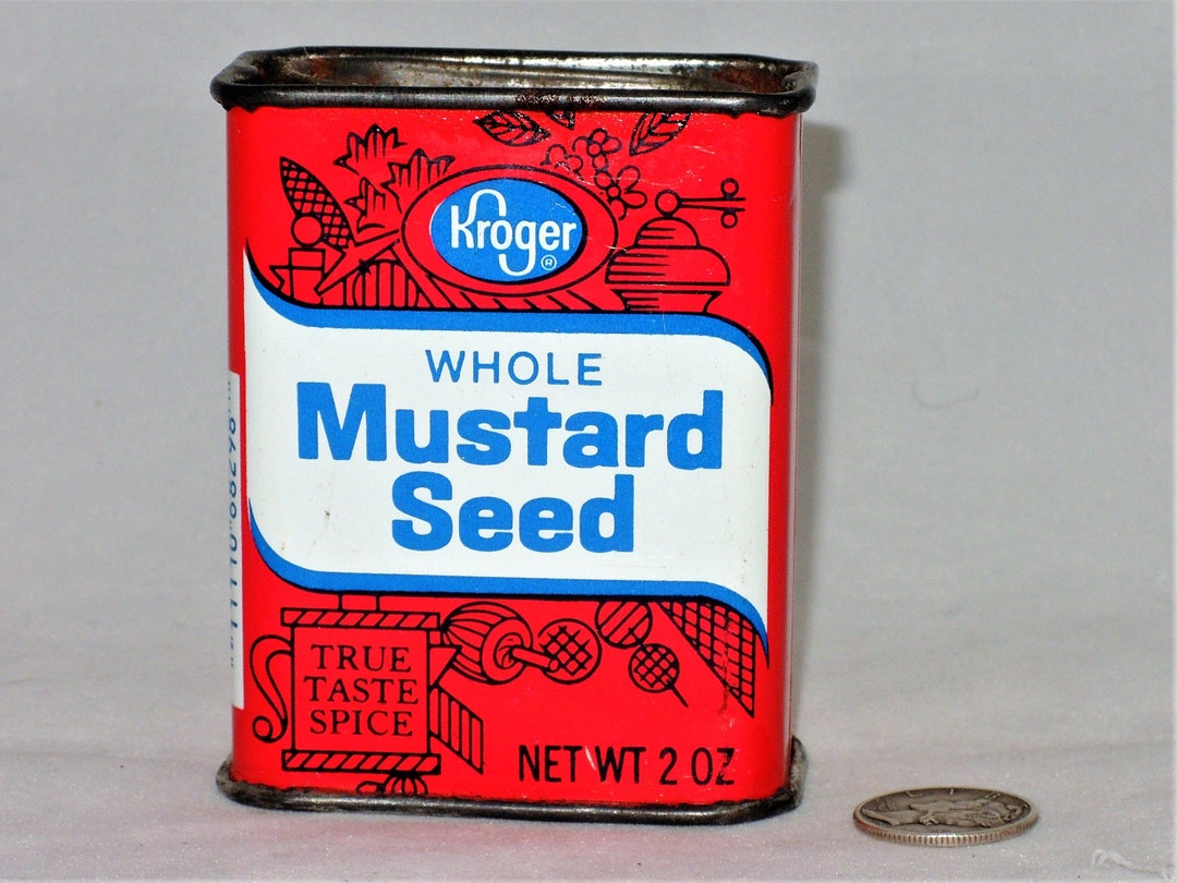 Vintage Kroger Mustard Seed Spice Tin Etsy 日本