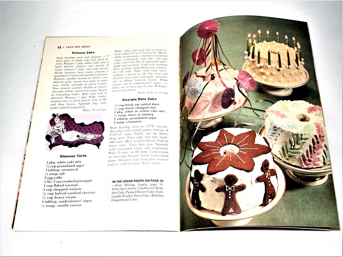 Cake Cookbook With Decorating Ideas Published by Good Etsy