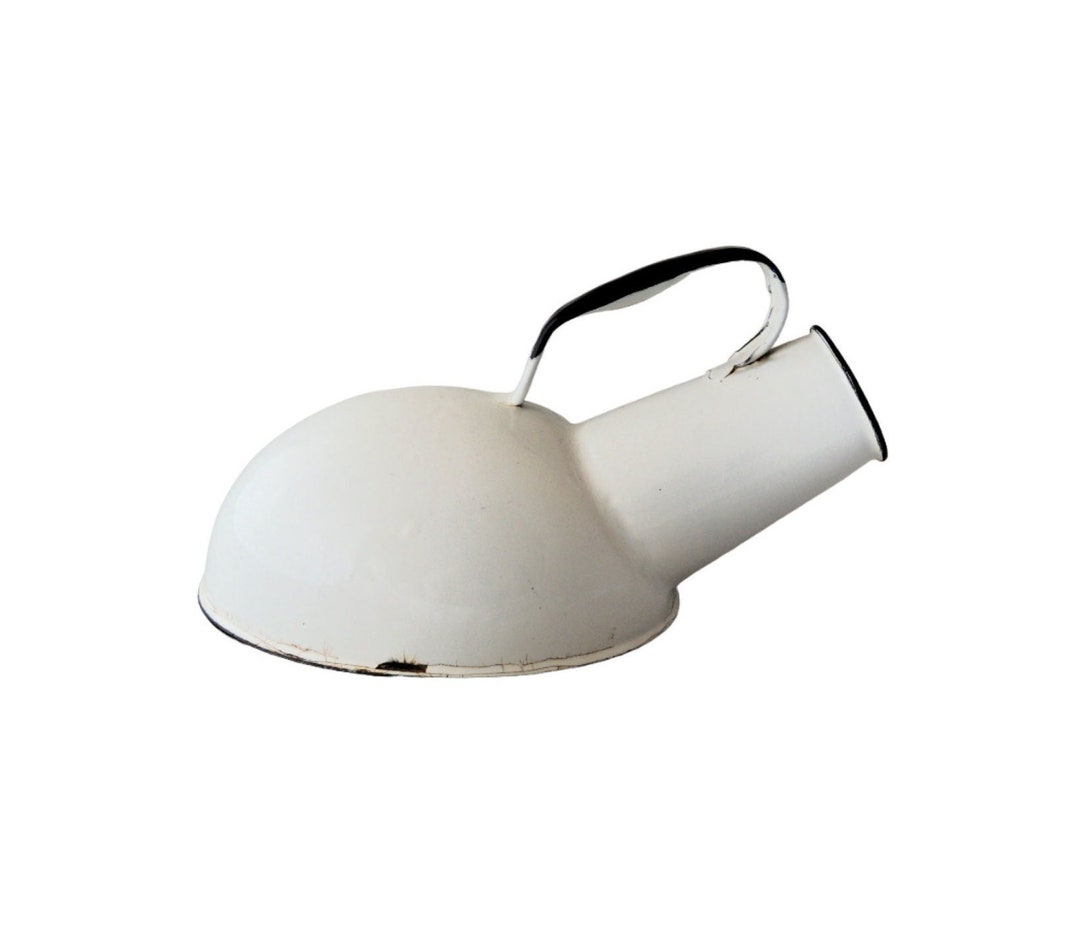 Vintage White Enamel Urinal Etsy