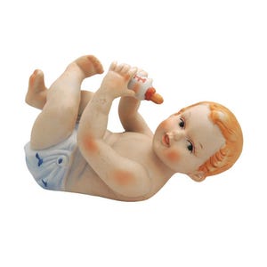Vintage Bisque Porcelain Piano Baby