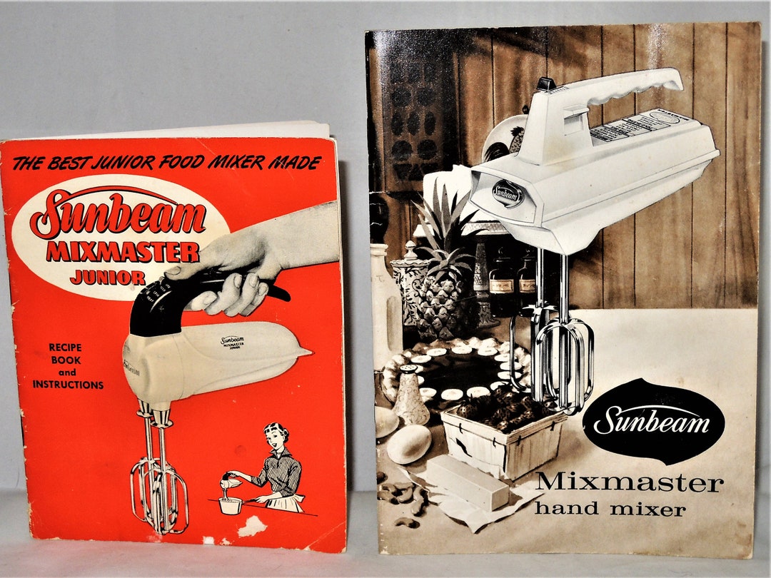 Sunbeam Mixmaster Instructions and Recipe Booklets Etsy