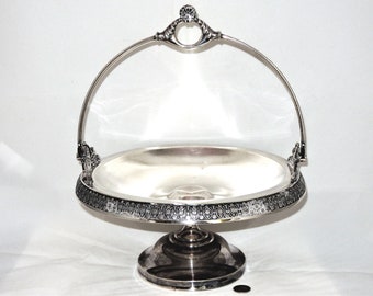 Antique Bridal Cake Basket, Quadruple Plate, Middletown Plate Co.