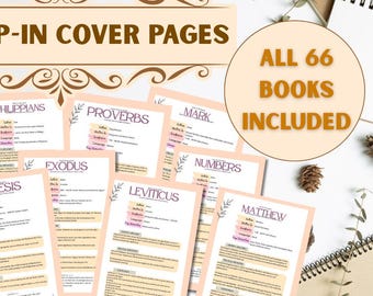 ESV (English Standard Version) 66 Book Bible Tip-In Cover Pages