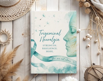 Trigeminal Neuralgia Journal,  Personalized Teal Ribbon Hardcover Gift
