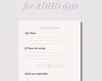 Gentle Focus Daily Planner | ADHD-Friendly Digital Planner for iPad | Calm To Do & Habits PDF