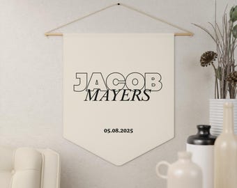 Custom Name Pennant Banner | Nursery Room Decor