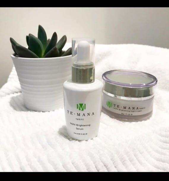 TE-MANA Noni Brightening Set 5点セット Temana Tahiti Noni Brightening Skincare Set – 5-step System - Etsy