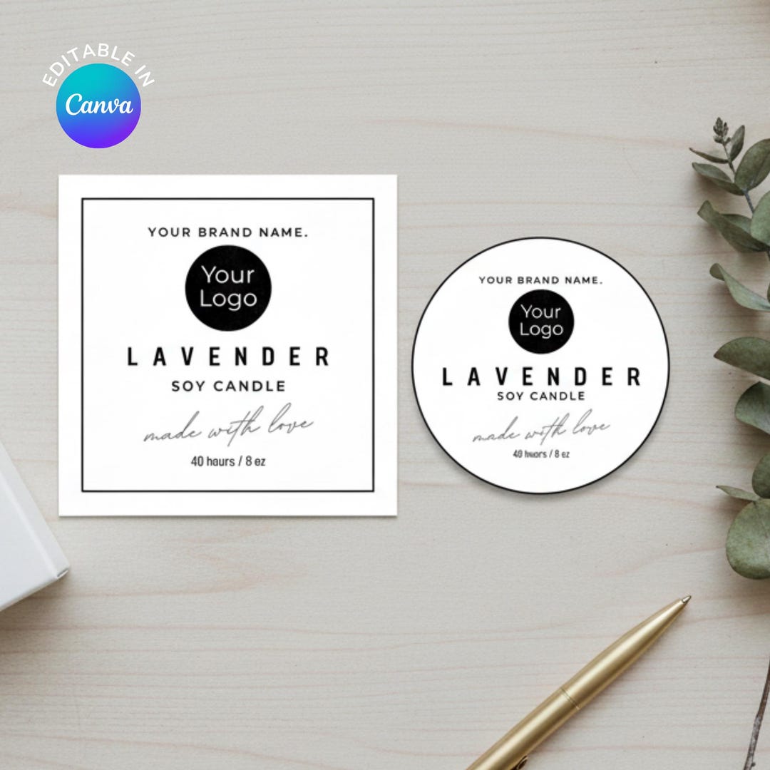 Editable Packaging Label Template for Small Businesses (canva Free) - Etsy