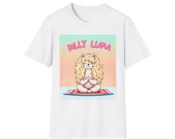 Camiseta unisex suave y divertida de Dolly Llama, ideal para amantes de la música country, con gráficos, ideal como regalo para amantes de la música y novedosa.