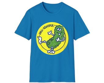 Camiseta con ilustración de pepinillos encurtidos / Pepinillos de dibujos animados retro