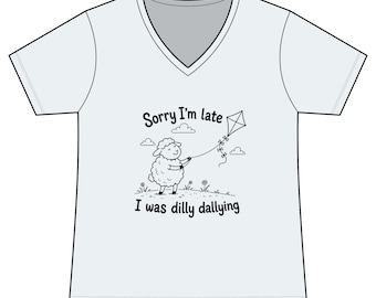 Camiseta "Perdón por llegar tarde, estaba perdiendo el tiempo"