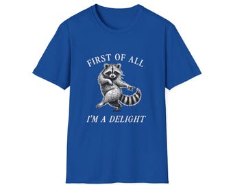 Camiseta de mapache bailarín / Camiseta con ilustración de un lindo mapache
