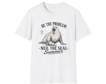 Camiseta de Neil la Foca / Divertida ilustración de una foca, ambiente veraniego