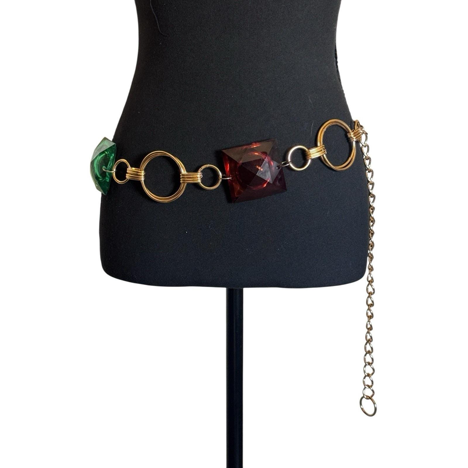 Vintage Gold Chain Belt L - Etsy display picture 3