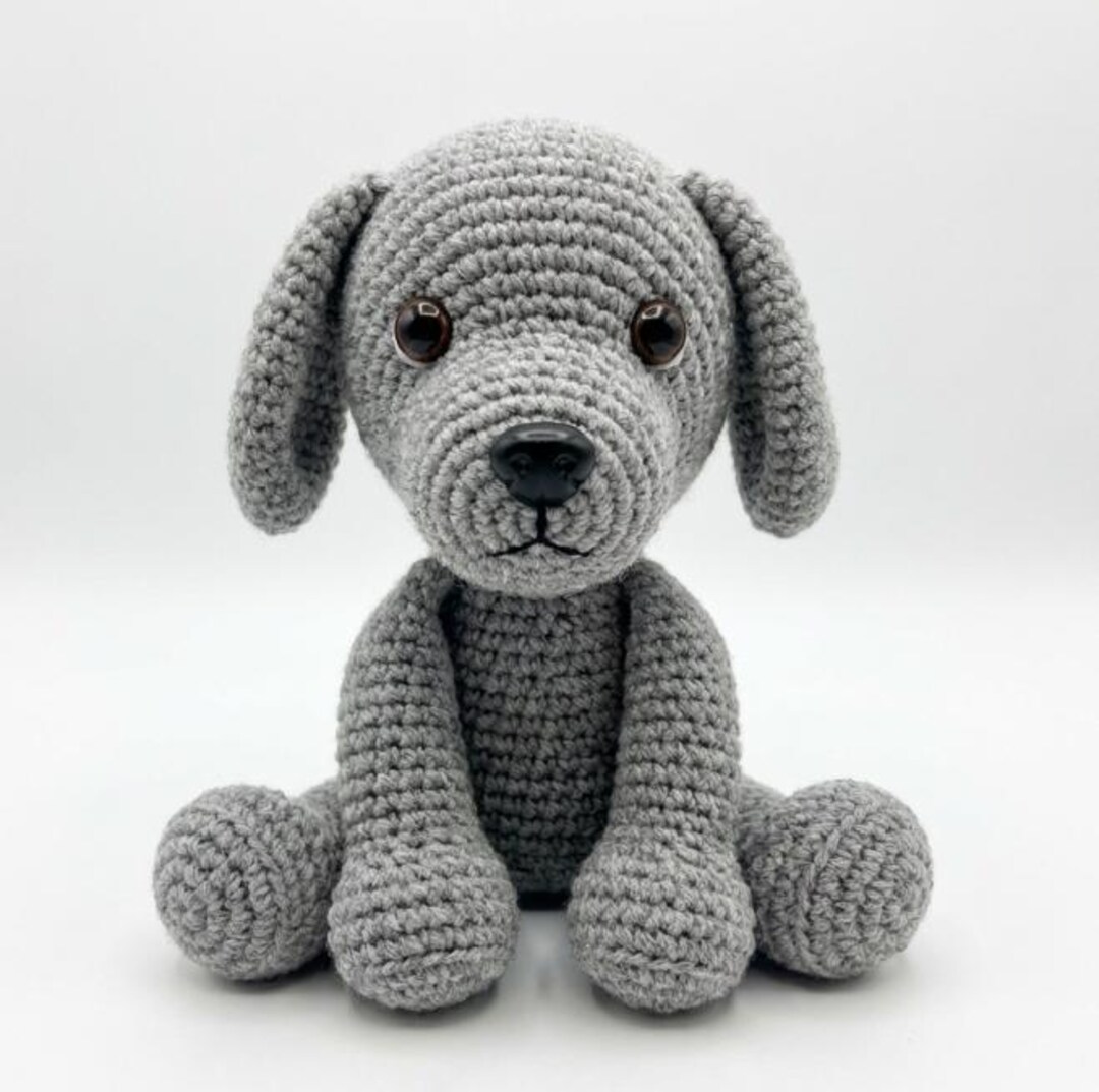 Realistic Labrador Amigurumi Crochet Pattern PDF | Grey Labrador Dog ...