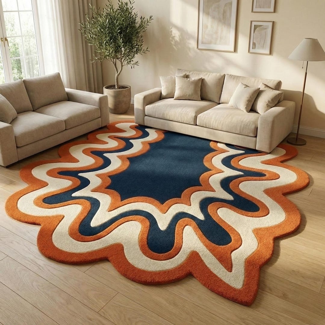Sprinkle Area Rug Handmade Tufted Area Rug: Splatter Paint Rug Modern Abstract Design - Etsy