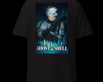 Ghost in the Shell x RoboCop Crossover Cyberpunk Anime T-Shirt
