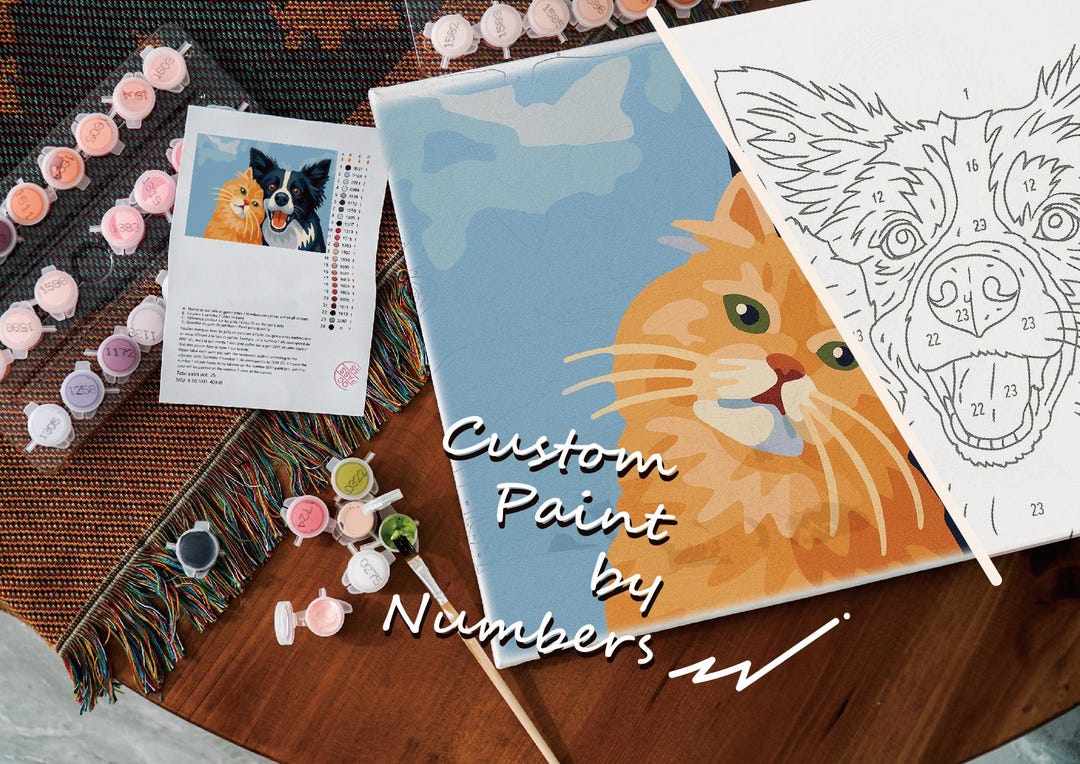 Custom Paint by Number | Personalized Canvas Wall Art From Photo ...