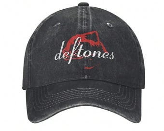 Deftones  Denim Cap - 100% Cotton Denim Baseball Cap Hat, Women Men Baseball Cap, Adjustable Cap