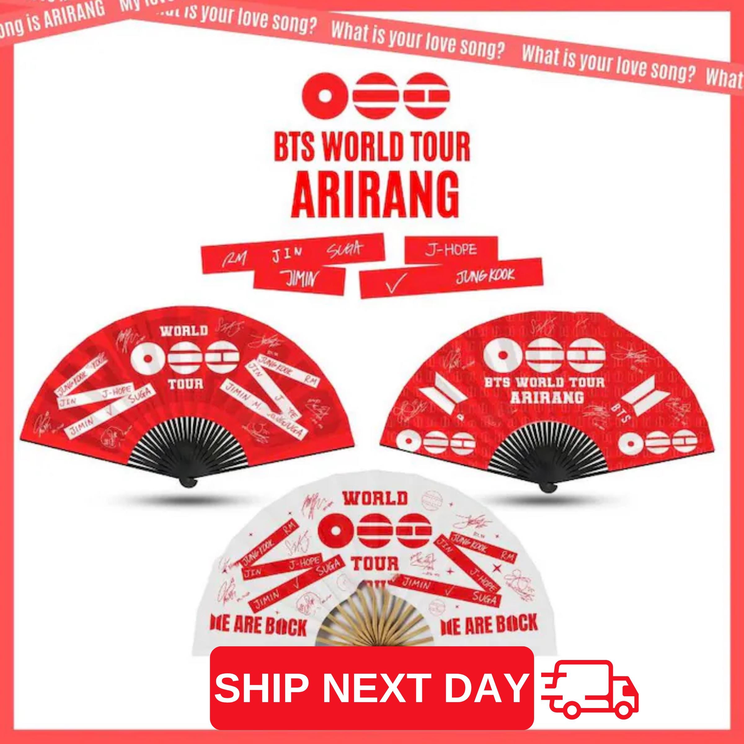 BTS ポップアップ 扇子 BTS ARIRANG 扇子(携帯ポーチ付き)新品未開封 POPUP - メルカリ