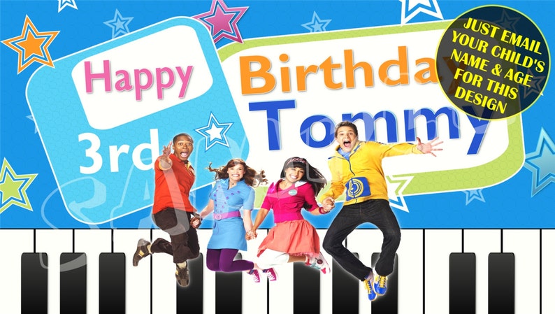 The Fresh Beat Band Happy Birthday Banner Birthday Banner | Etsy