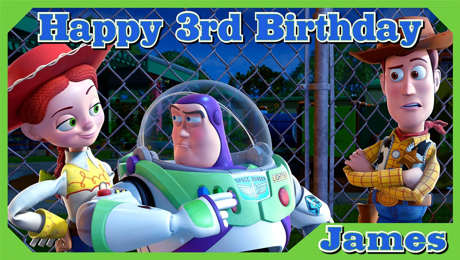 Toy Story Personalized Custom Birthday Banner with a | Etsy