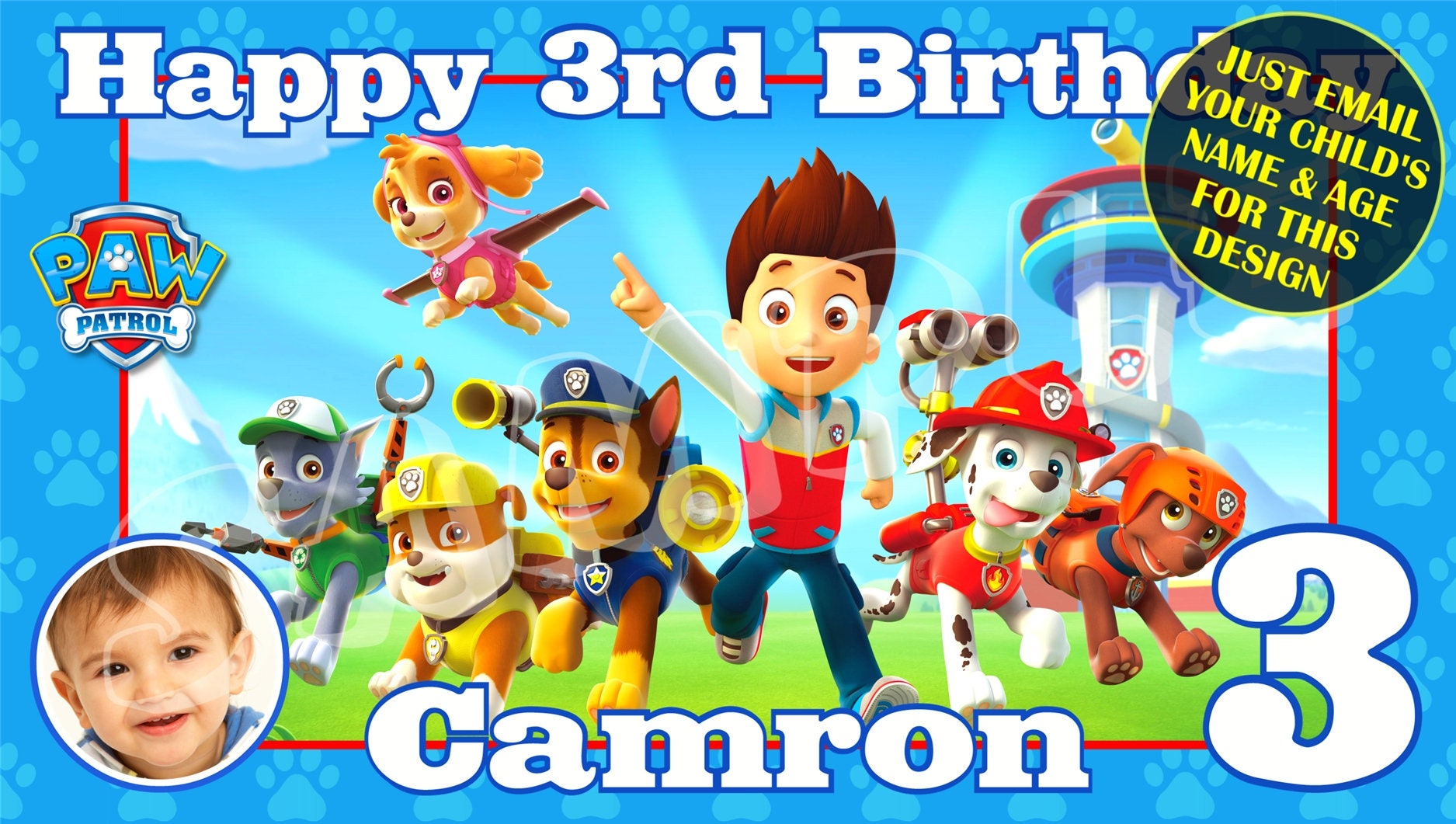 Paw Patrol Printable Birthday Card Paw Patrol Printable Birthday Card