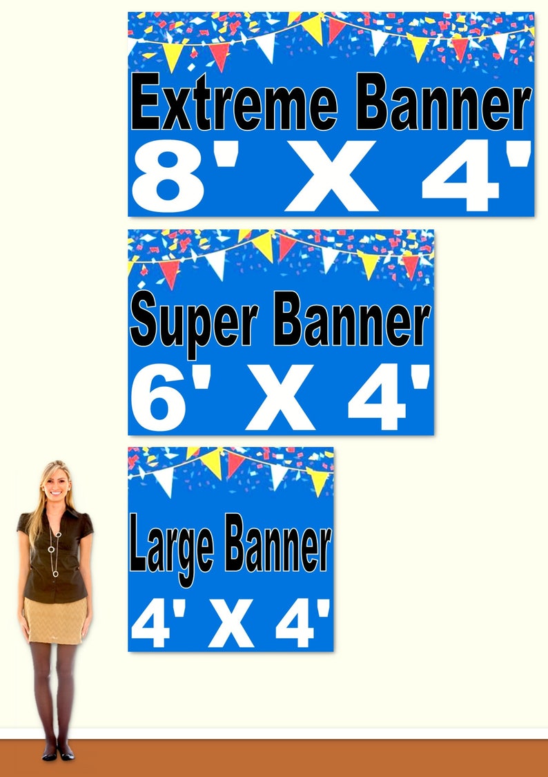 Spring Flowers Happy Birthday Banner Birthday Banner Custom Etsy