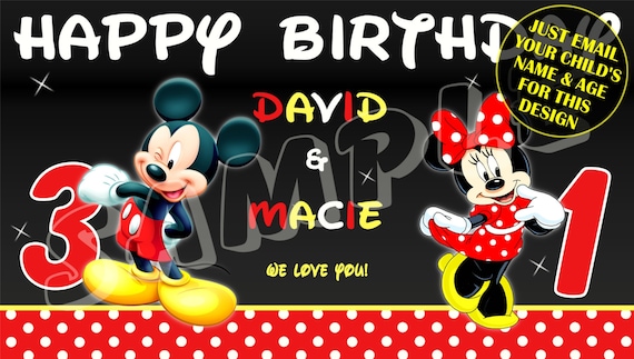 Mickey on sale mouse banner