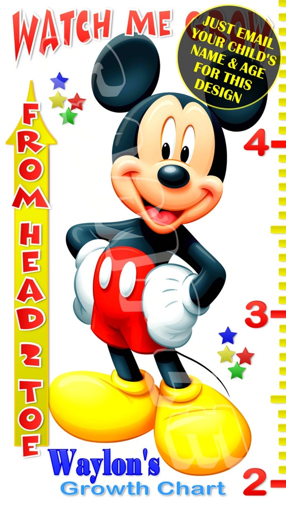 Mickey Mouse Growth Chart