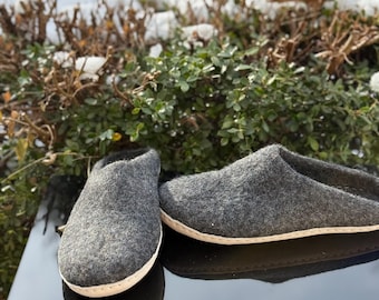 Handmade Felted Wool Slippers | Cozy Indoor Shoes