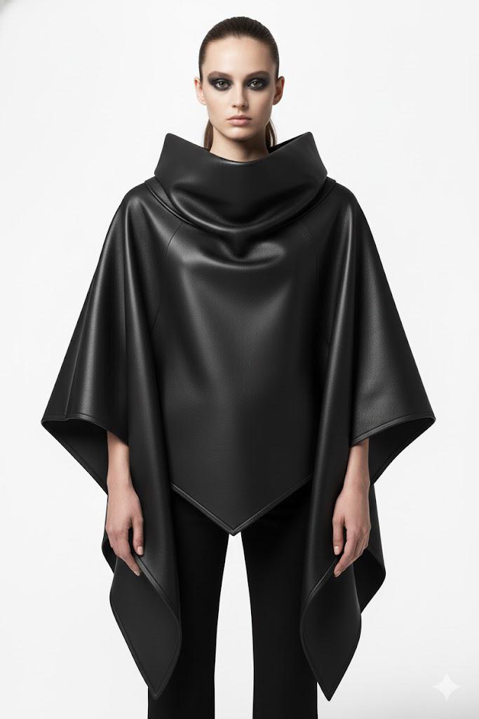 Leather poncho - Etsy 日本
