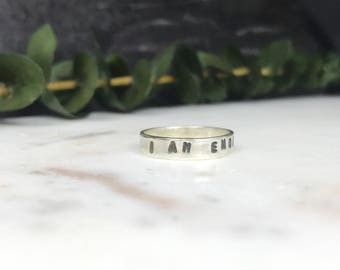 I Am Enough Ring | Positivity Ring