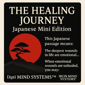 The Healing Journey: Japanese Mini Edition – Emotional Healing PDF, Self Help Workbook, Digital Download