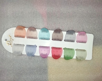 Mini Hair Clutcher Pack: 12 Multicolour Small Clips for Girls, Women – Everyday Styling Accessories