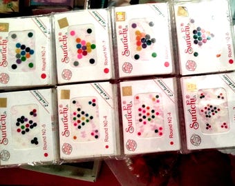 Bindi rotondi multicolore – Piccoli adesivi a pois per la fronte, Tikka tradizionale indiano (confezione da 12)