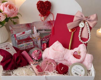 Pink Self-Care Gift Box | Valentine's Day Spa Set