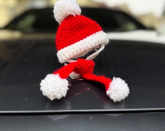 Mini Hat & Scarf for Mercedes-Benz Hood Emblem | Cute Car Accessory | Winter Car Decor | Gift for Mercedes Owner