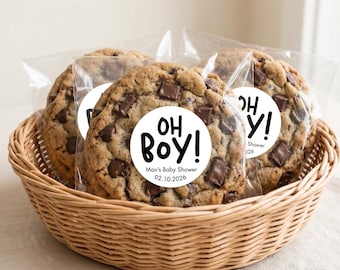 Pegatinas personalizadas para baby shower / Etiquetas con nombres personalizados para recuerdos, diseño moderno