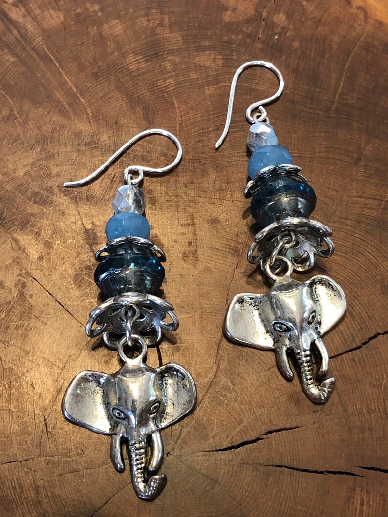 Elephant Earrings Elephant Jewelry Elephants Animal Etsy