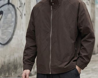 Giacca ampia con cerniera da uomo – Capispalla casual urbano