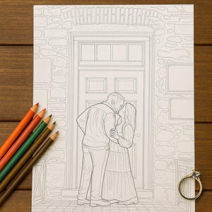 Custom Digital Coloring Page From Your Photo – Delivered in 24 Hours