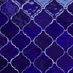 KMA SAMPLE SET Moroccan tiles, cobalt Marrakesh, oriental, ceramic 5pcs image 2