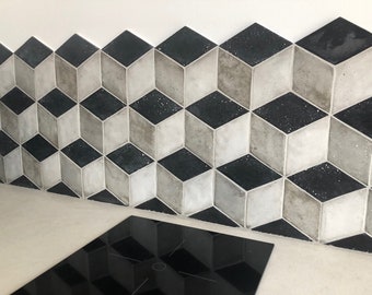 KB3 Concrete Diamond Tiles