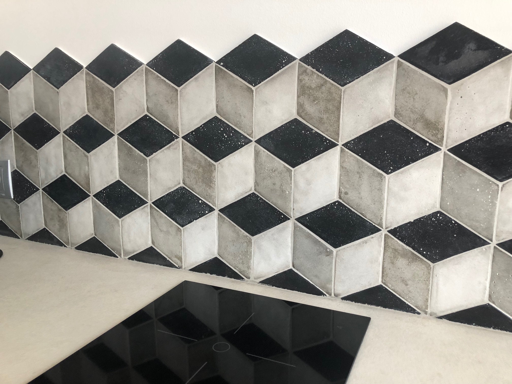 KB3 Concrete Diamond Tiles