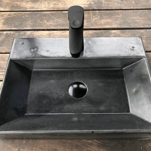 UB10 Graphite Concrete Rectangular Sink, Washbasin