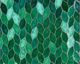 Leaf tiles, unique tiles, original, unusual tiles - SAMPLES